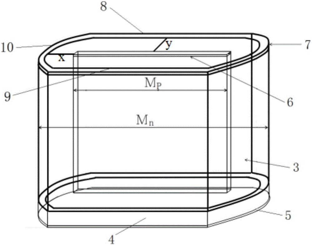 Three-dimensional groove electrode silicon detector with variable center collecting electrodes