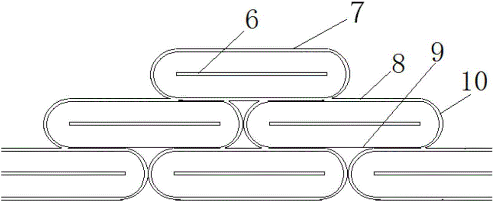 Three-dimensional groove electrode silicon detector with variable center collecting electrodes