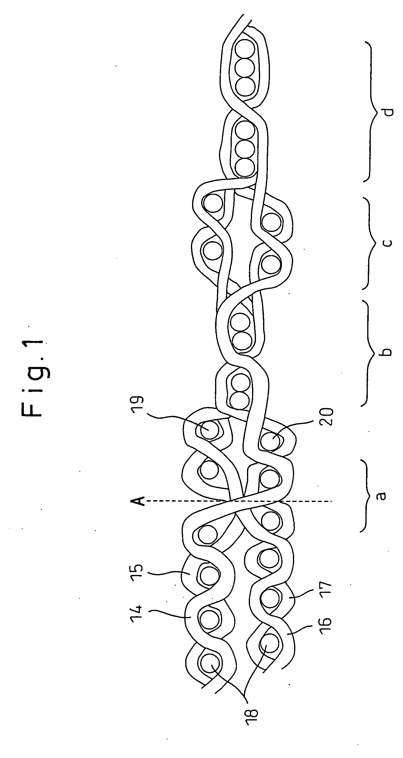 High-density hollow weave ground fabric