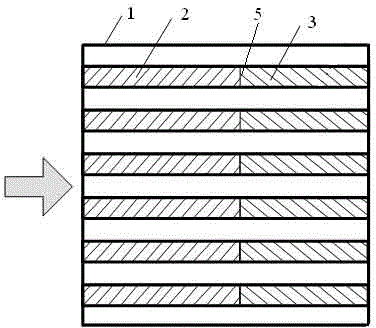 Flat-plate heat exchanger filled with metal foam at partial portion