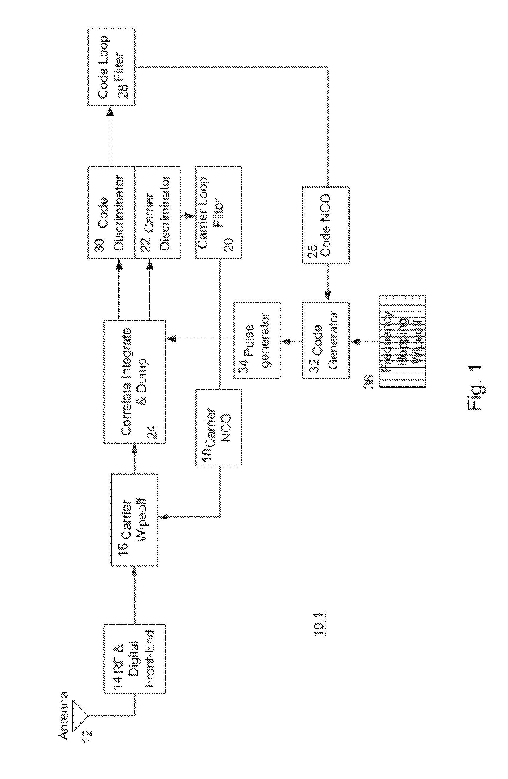 Receiver for acquiring and tracking spread spectrum navigation signals with changing subcarriers