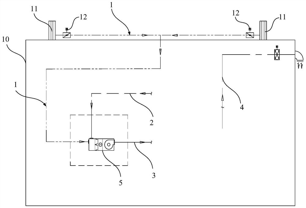 Air circulation system and air circulation method of FPSO