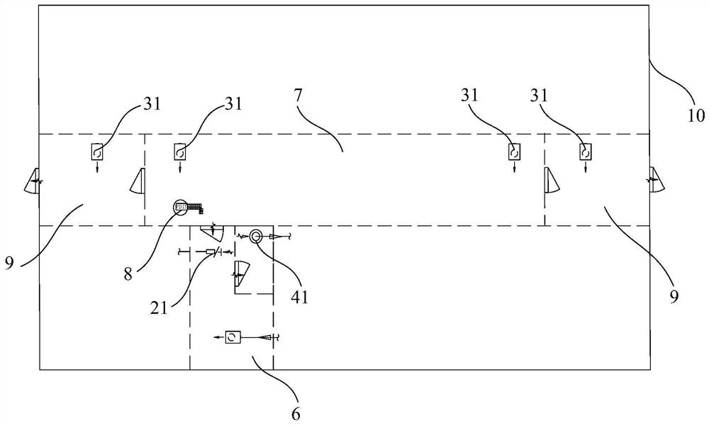 Air circulation system and air circulation method of FPSO