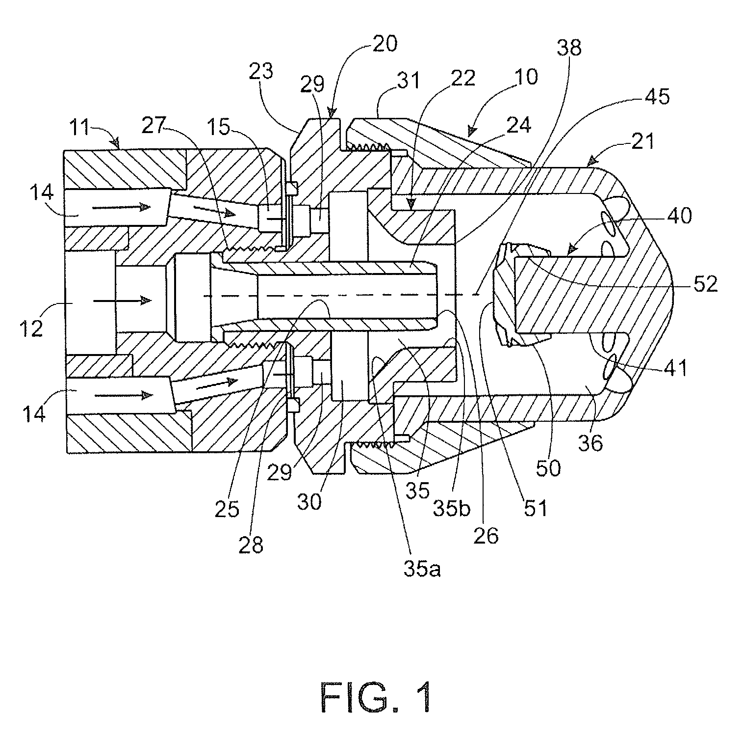 Spray nozzle assembly with impingement post-diffuser