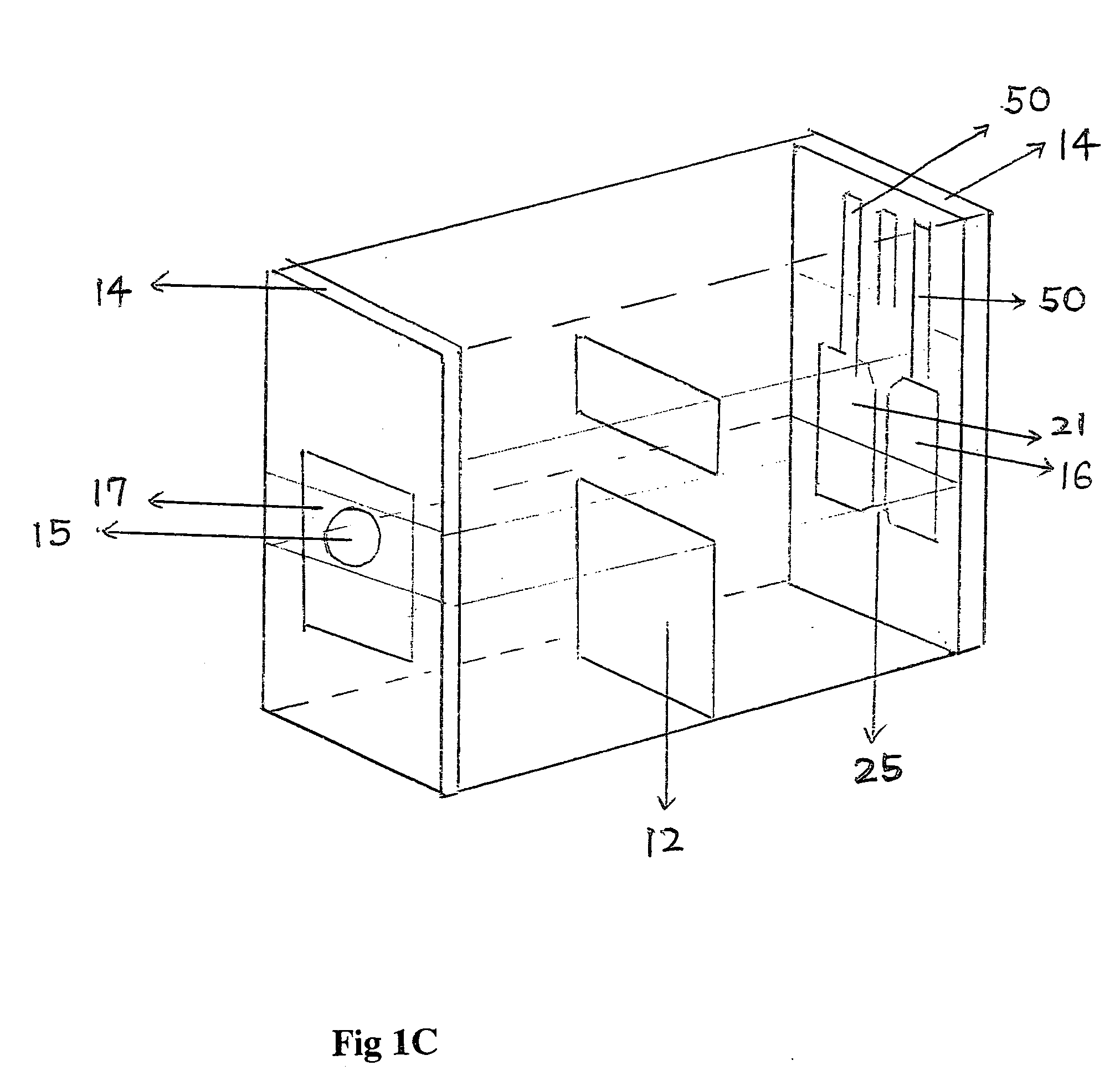 High sensitivity amperometric biosensor with side-to-side hybrid configuration