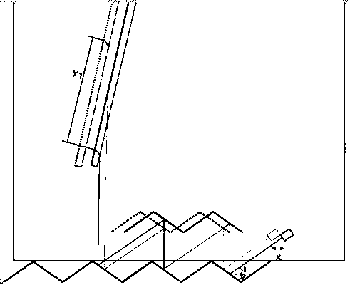 Displacement sensor with refractor and capable of improving magnification times and measurement method thereof