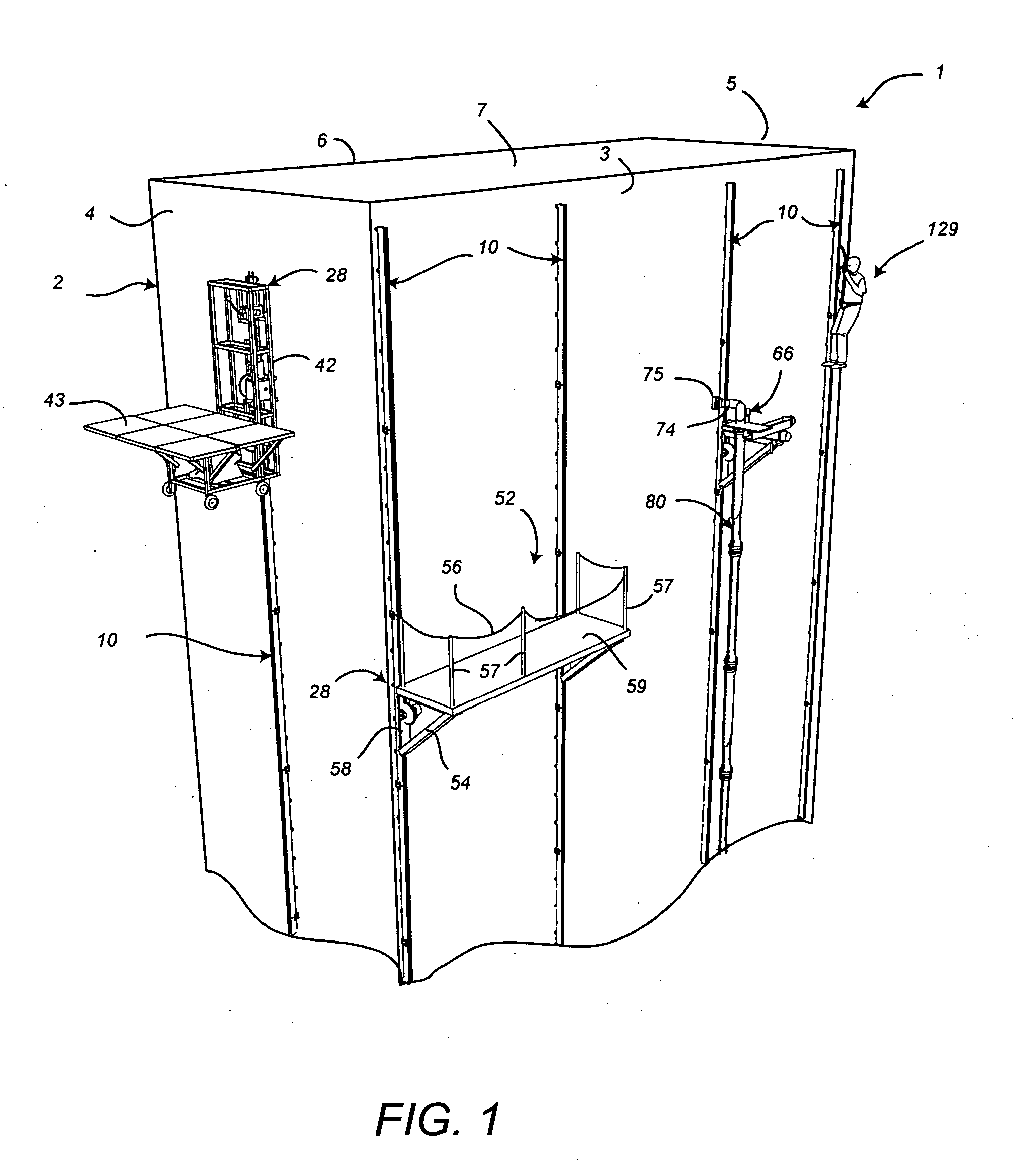 Building escape railing system