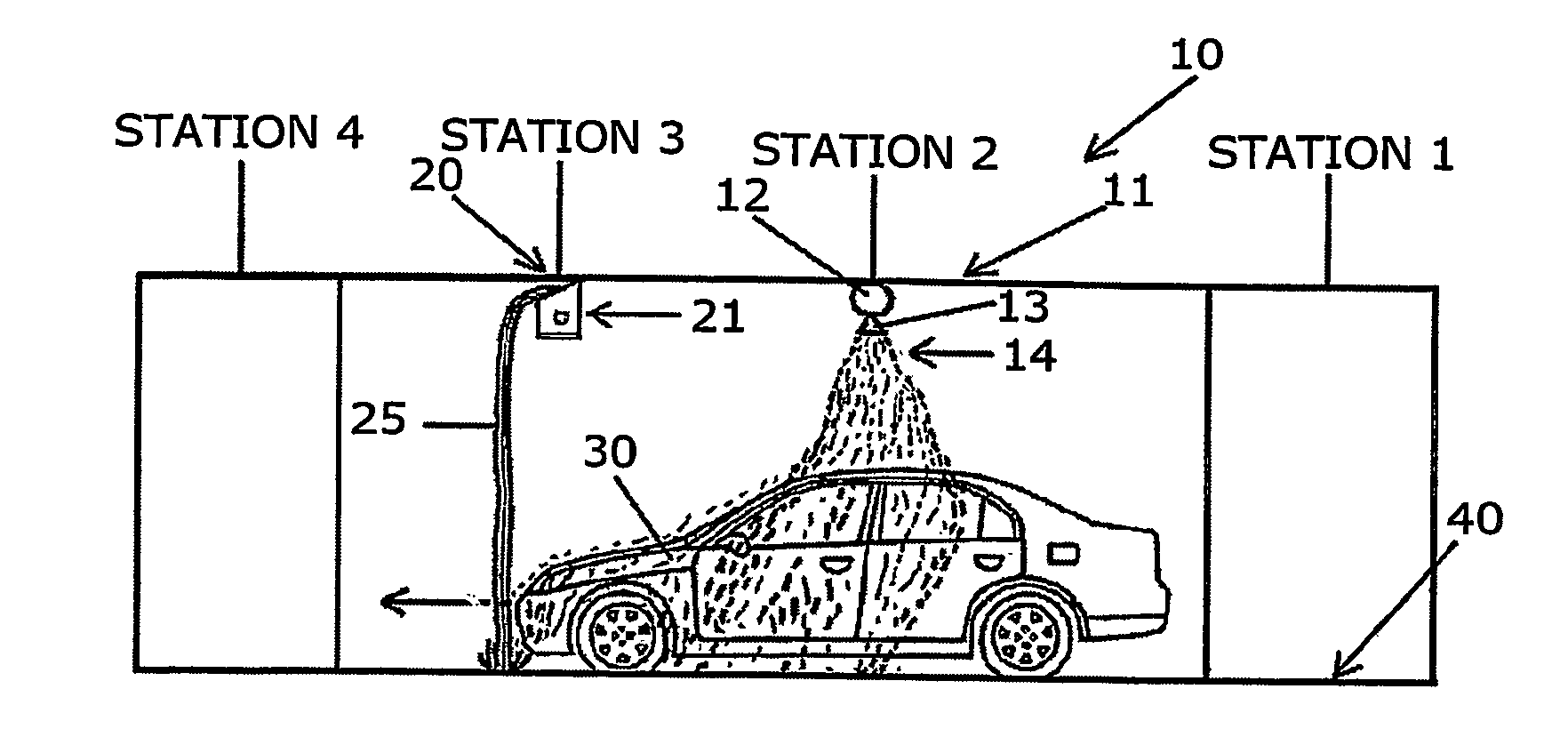 Automatic vehicle wash and wax system