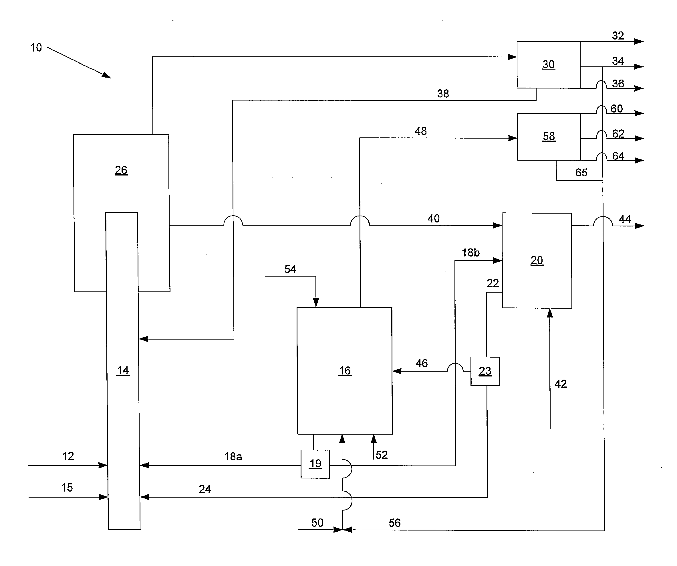 Systems and methods for making a middle distillate product and lower olefins from a hydrocarbon feedstock