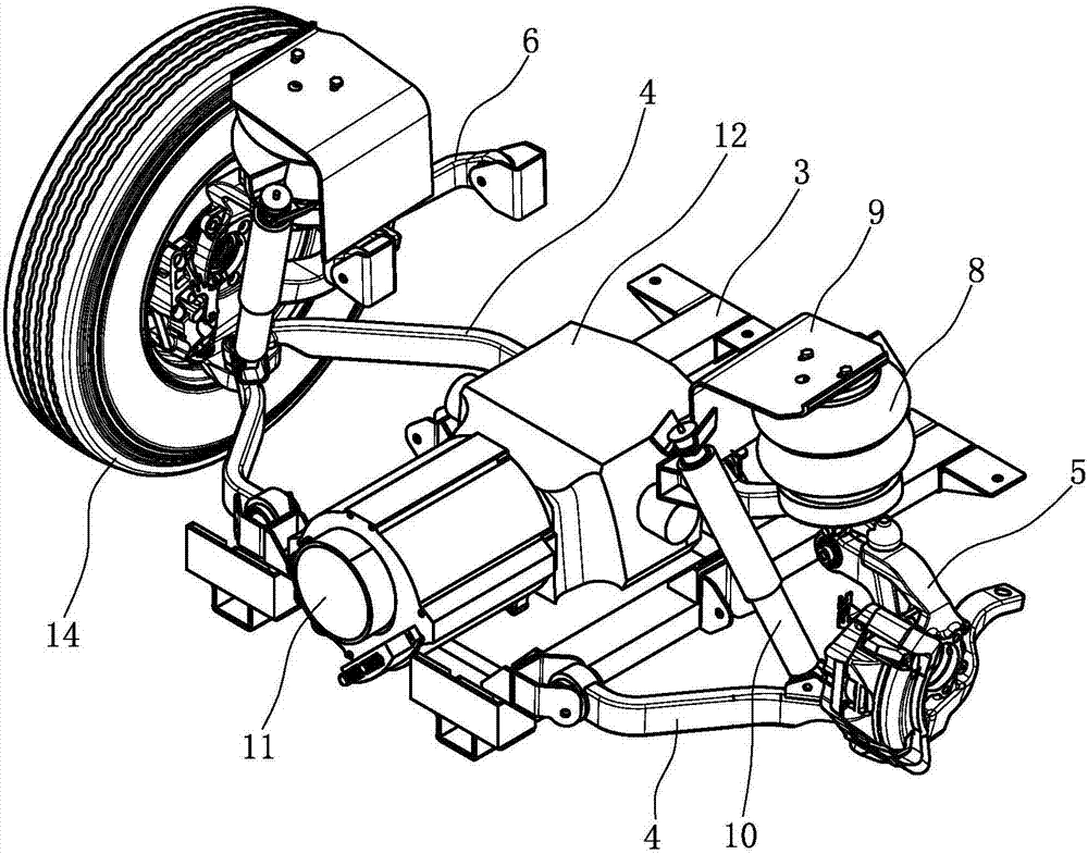 A new type of passenger car chassis power platform