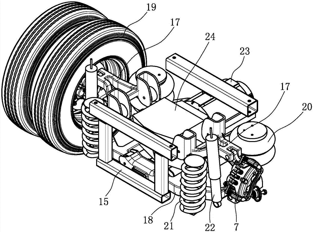 A new type of passenger car chassis power platform