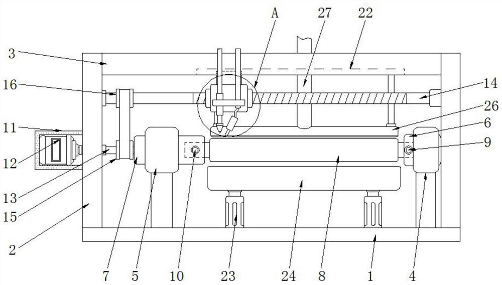 Cement clinker crushing roller surface heating repair device