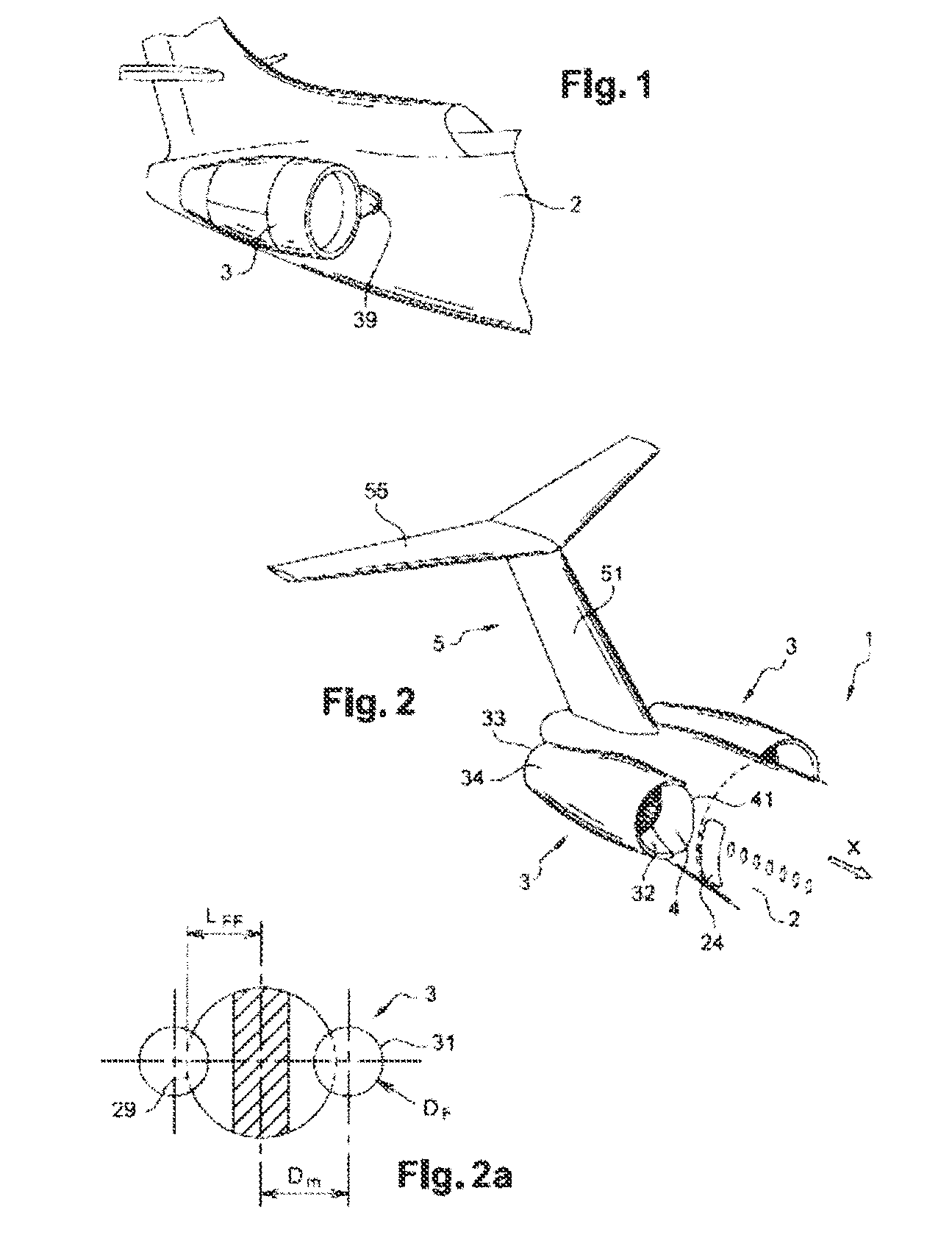 Airplane with rear engines