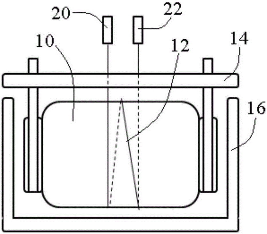 Lithium ion battery pole piece expanding fracture test method