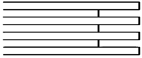 Method for producing infinitely-long glued laminated timber through conventional hot press