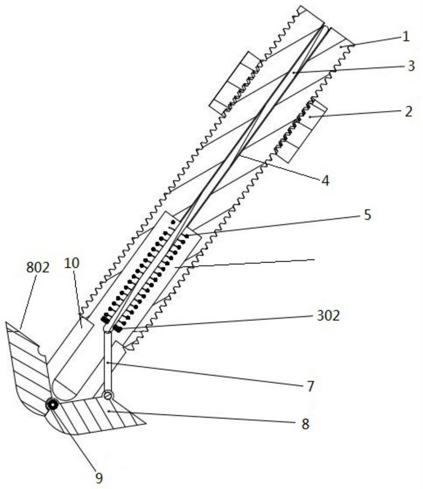 Reusable pull rod type quick locking device