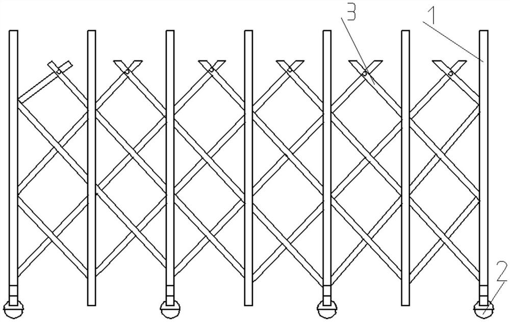 A foldable fast sealing device for trapezoidal roadway