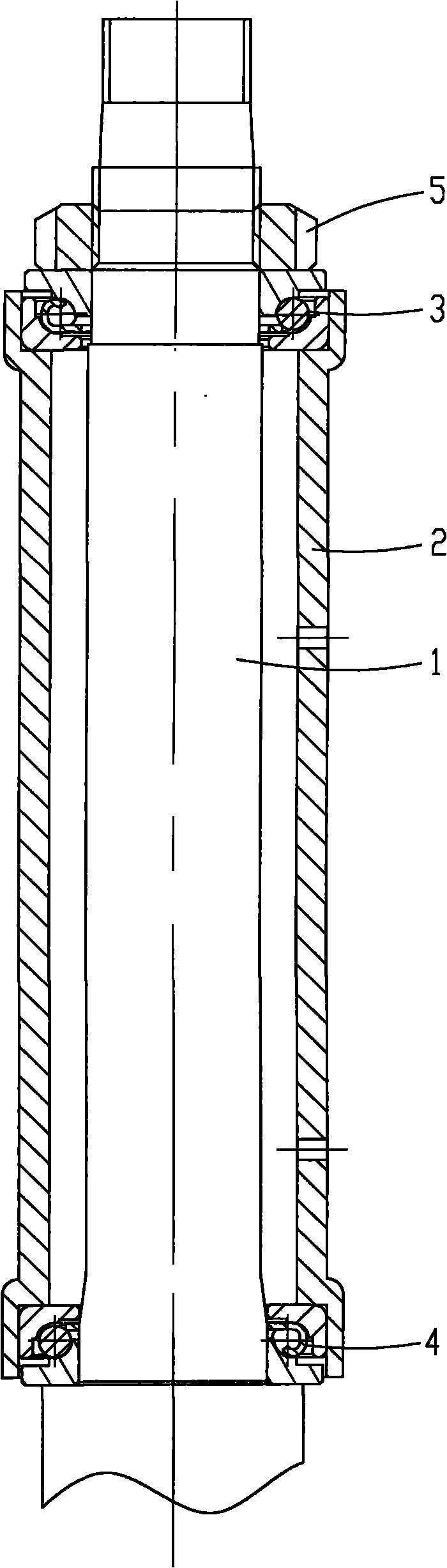 Installation structure of motorcycle steering column