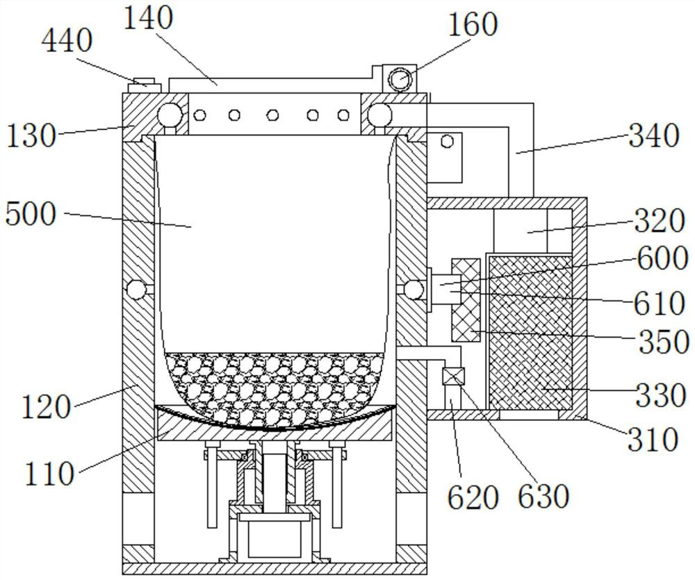 Vomit collecting barrel with odor eliminating function for obstetrics and gynecology department