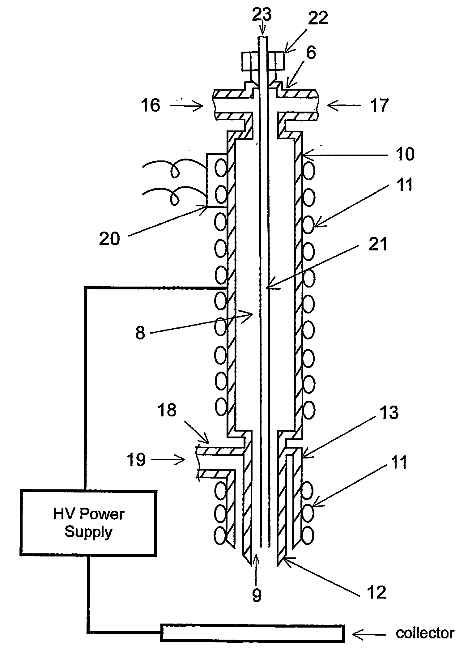 Nanofibers, and apparatus and methods for fabricating nanofibers by reactive electrospinning