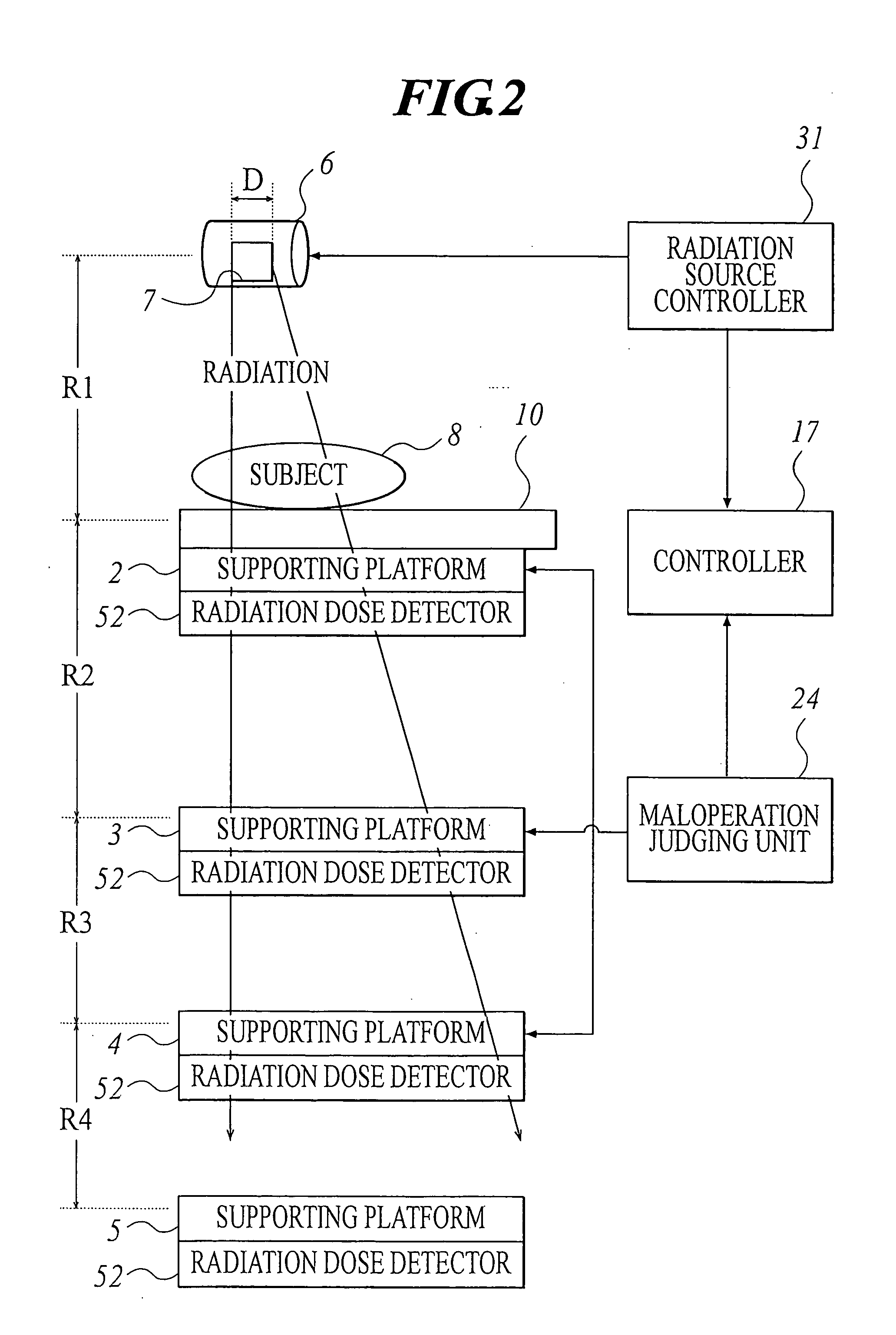 Radiation image radiographic apparatus