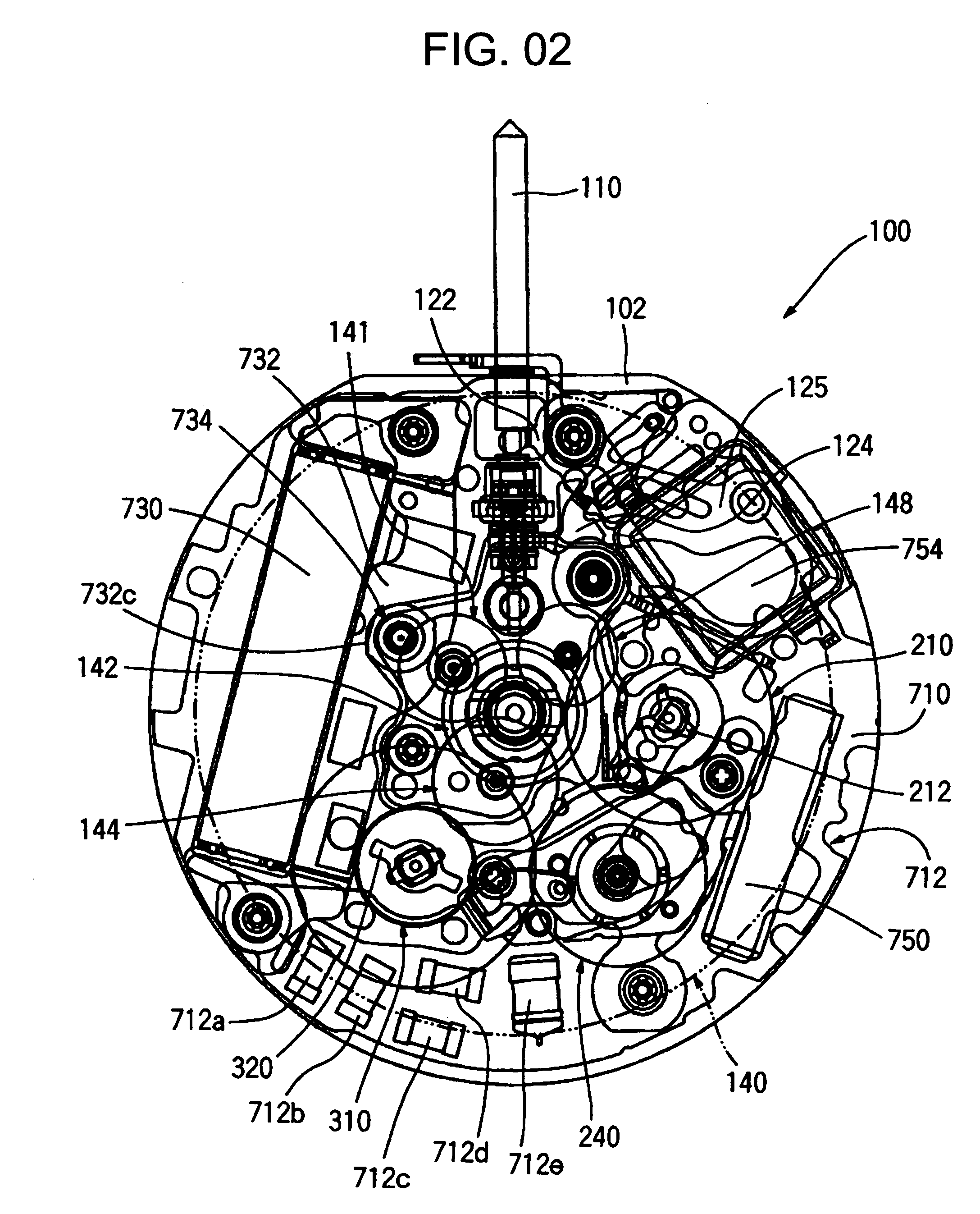 Timepiece with calendar mechanism containing 2 date indicators