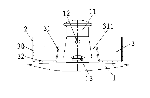 Splashing preventing and oily water collecting device for pressure cooker