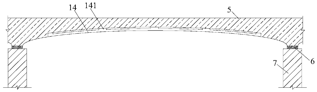 Multi-point anchoring sectional reinforcement construction method for prestressed carbon fiber plate of variable cross-section beam