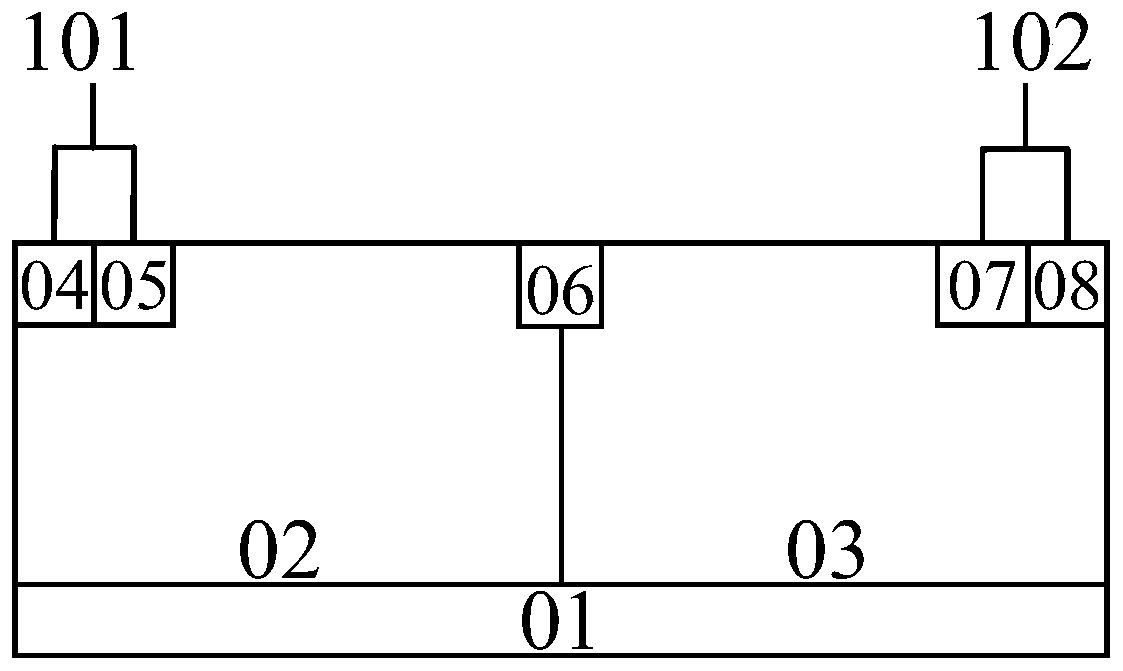 Lateral SCR device with high maintaining voltage