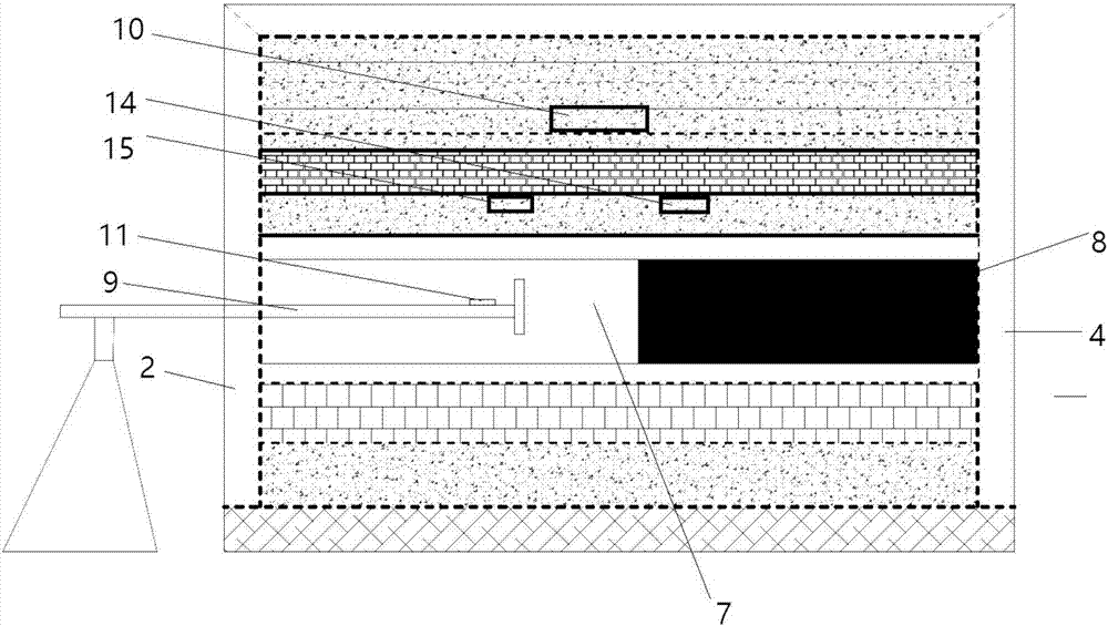 Three-dimensional dynamic load loading large-sized similar material simulation platform