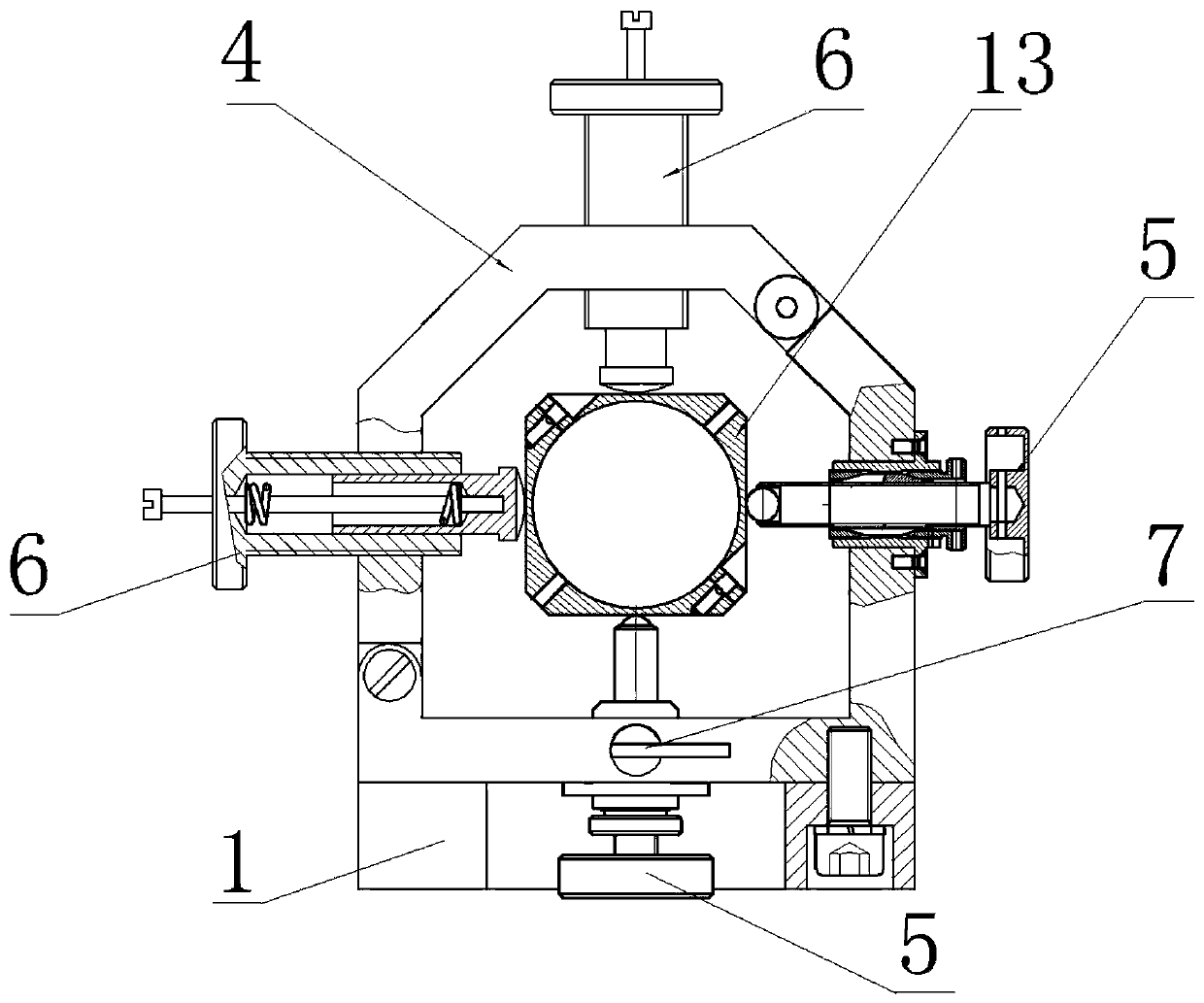 Precise sight adjustment device for optical alignment telescope