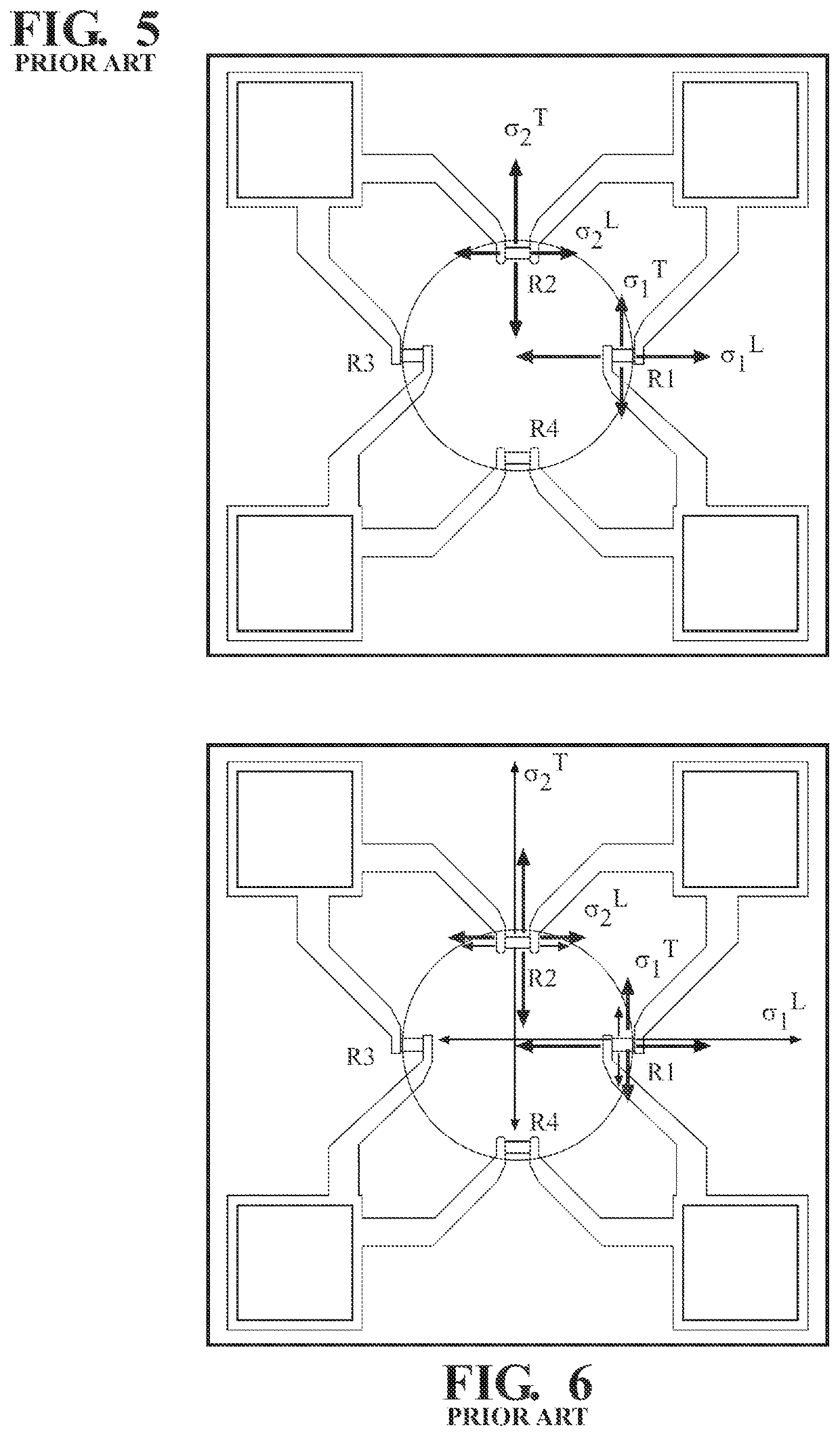 Mems Pressure Sensing Element with Stress Adjustors to Minimize Thermal Hysteresis Induced by Electrical Field