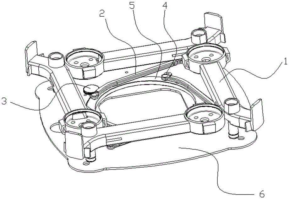 Propeller folding device for unmanned aerial vehicle