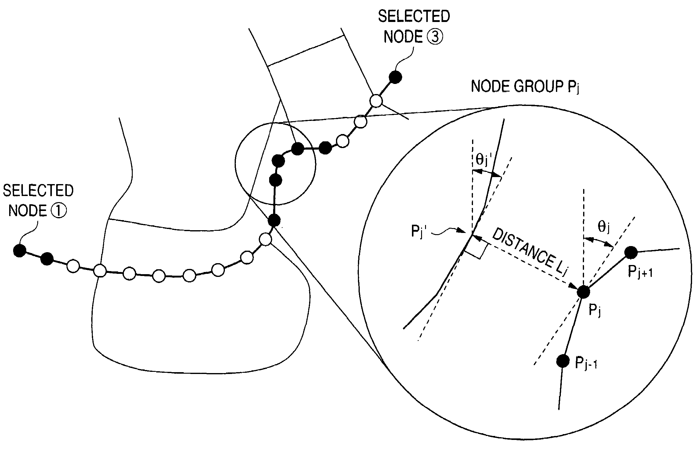 Method and apparatus for transmitting position information on a digital map