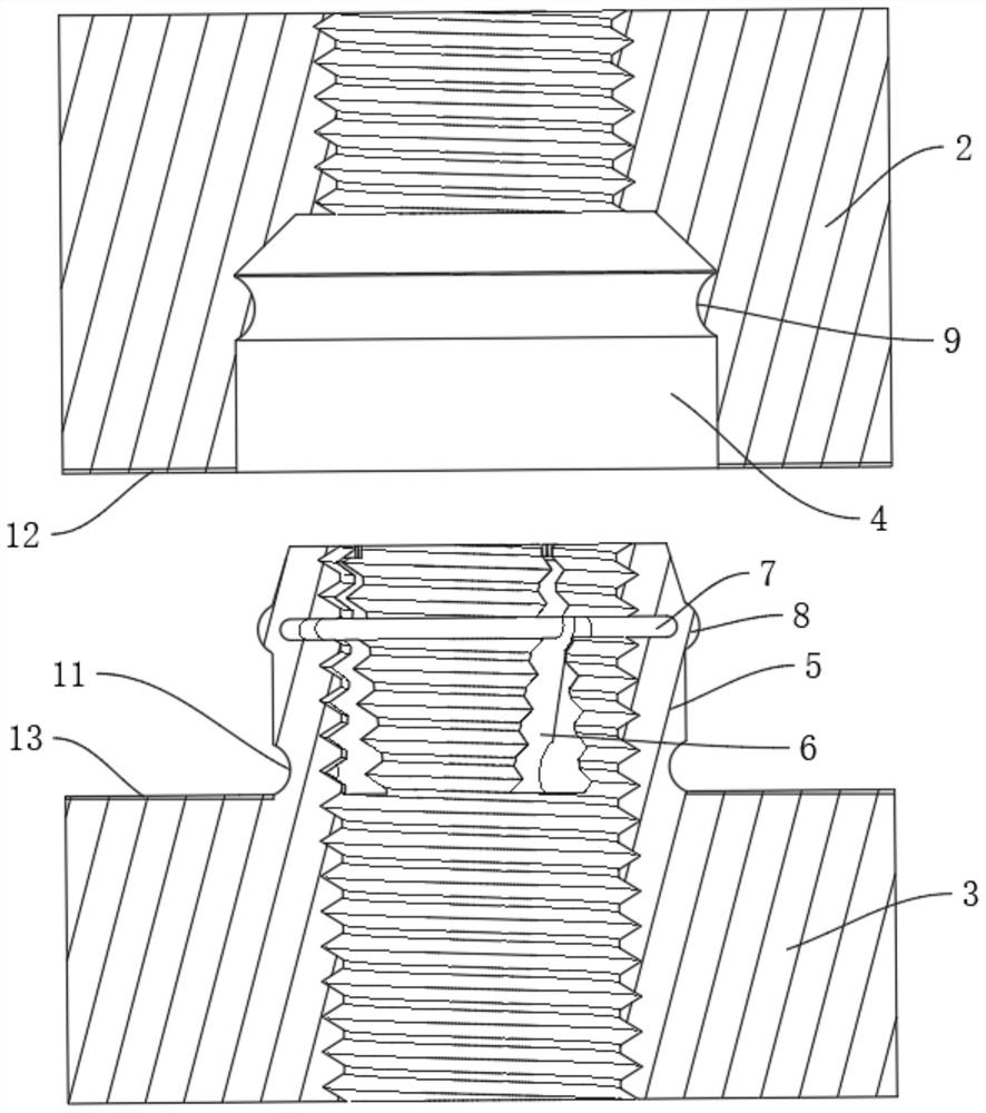 Stereoscopic multi-dimensional anti-loosening structure with capability of never loosening