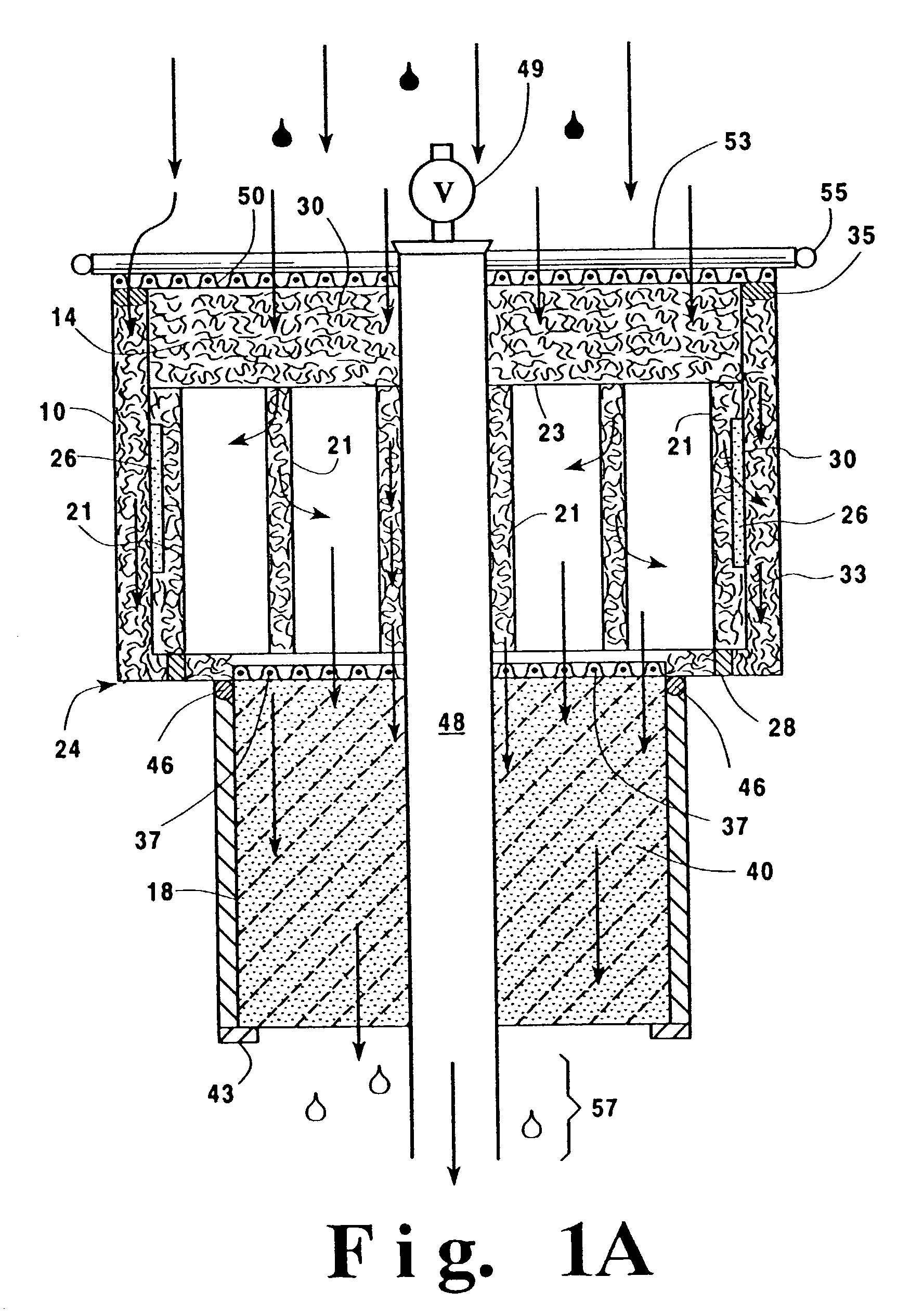 Filtration of hydrocarbon containing liquid