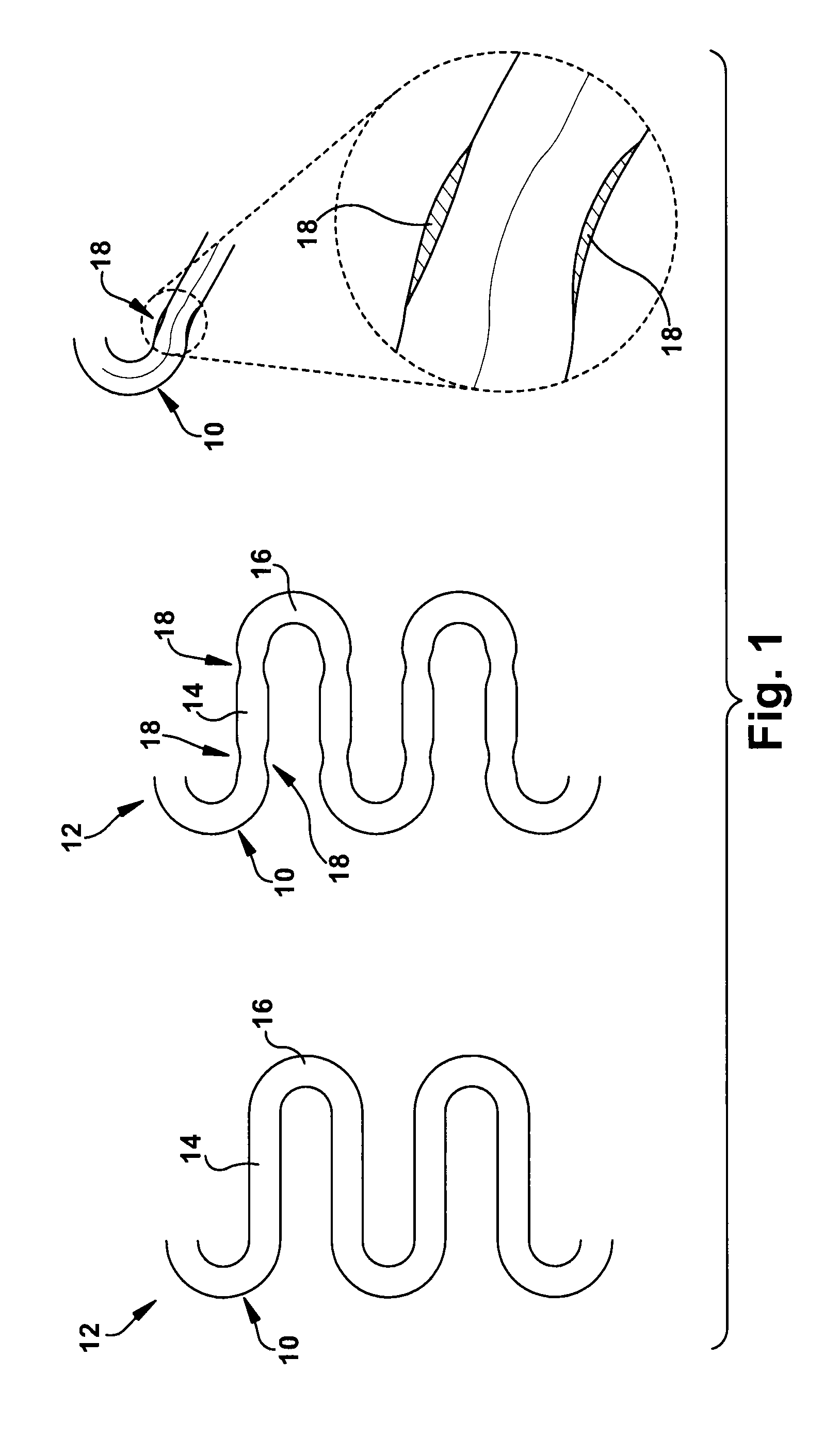 Stent having a bridge structure