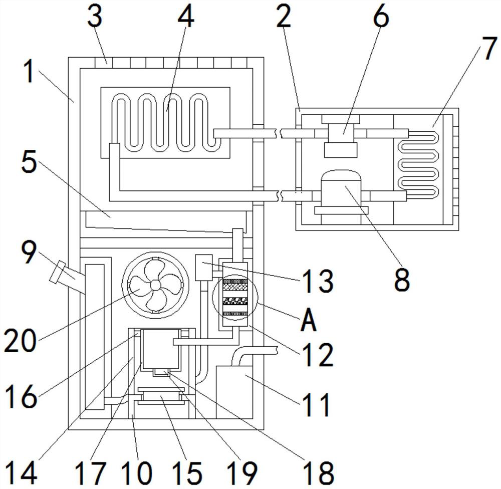 A laboratory humidity detection device with humidity adjustment function