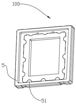 Camera module chip packaging base assembly and manufacturing method thereof