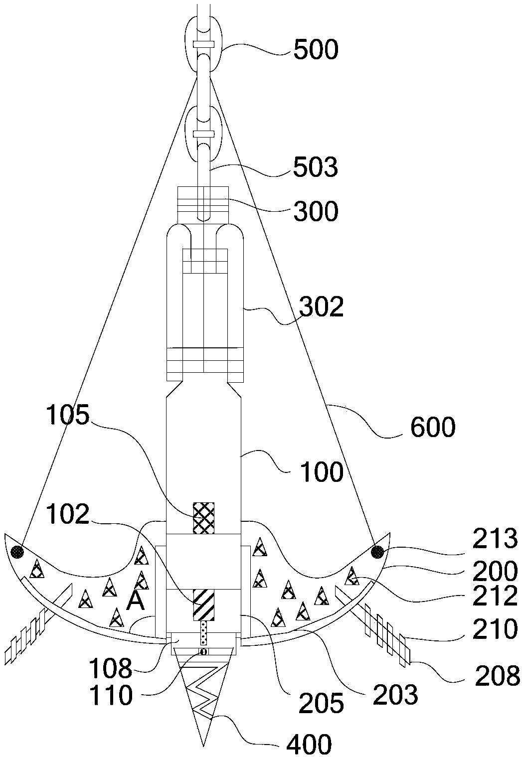 High-holding-power ship anchor and ship