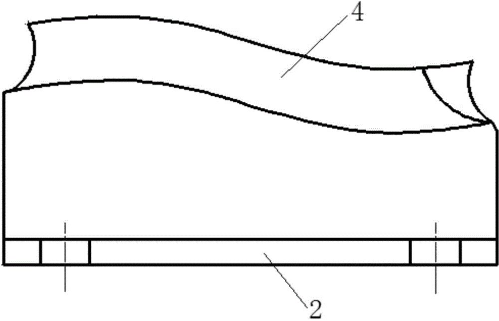 Integral quenched steel corner back gouging test piece and high-speed milling process method thereof