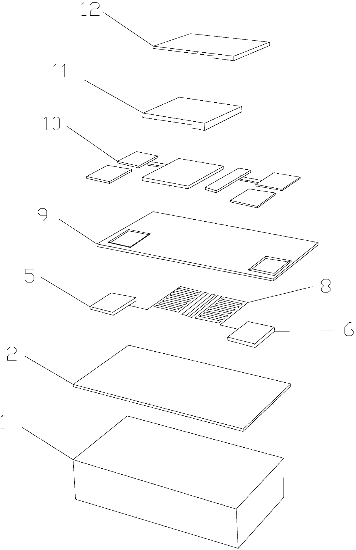 Heating type humidity sensor for sonde and preparation method thereof as well as humidity detection circuit