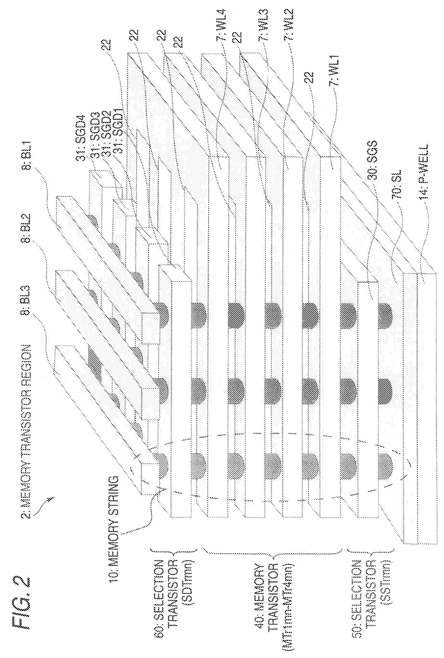 Nonvolatile semiconductor memory and method for manufacturing the same