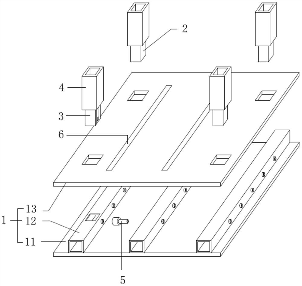 Metal hollow screen combined wiring duct design laying structure