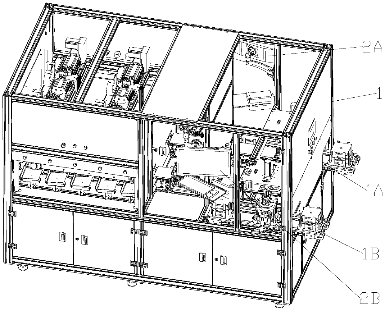 Double-station offline cell EL detection sorting device