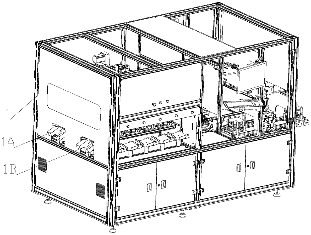 Double-station offline cell EL detection sorting device