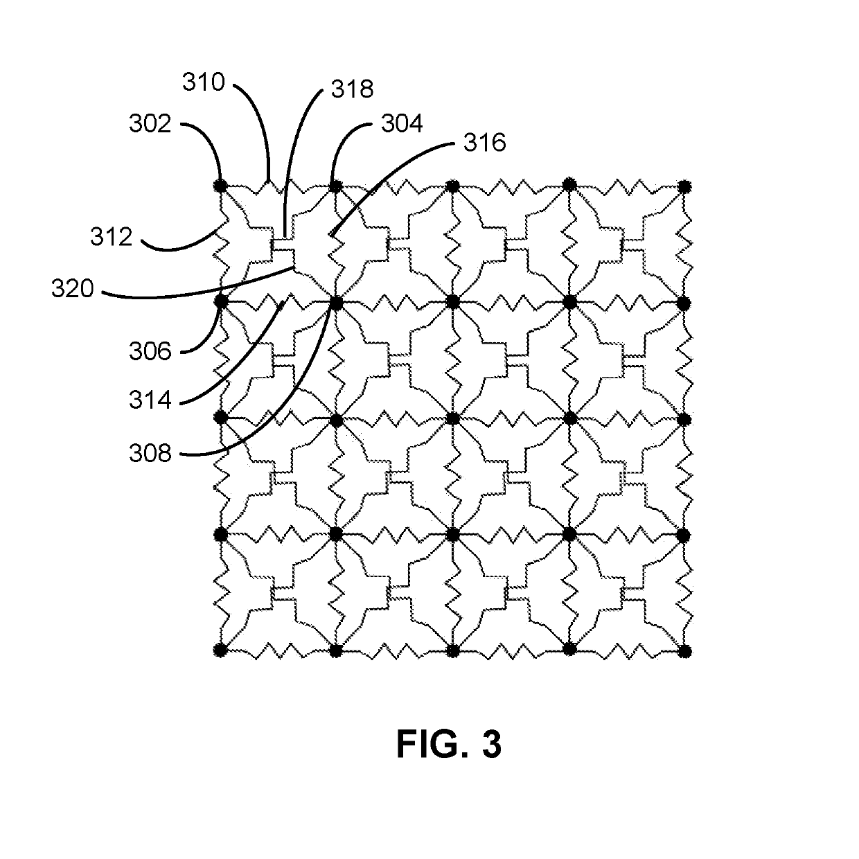 Hybrid structural-geometric technique for performing draping simulation of woven fabric composites