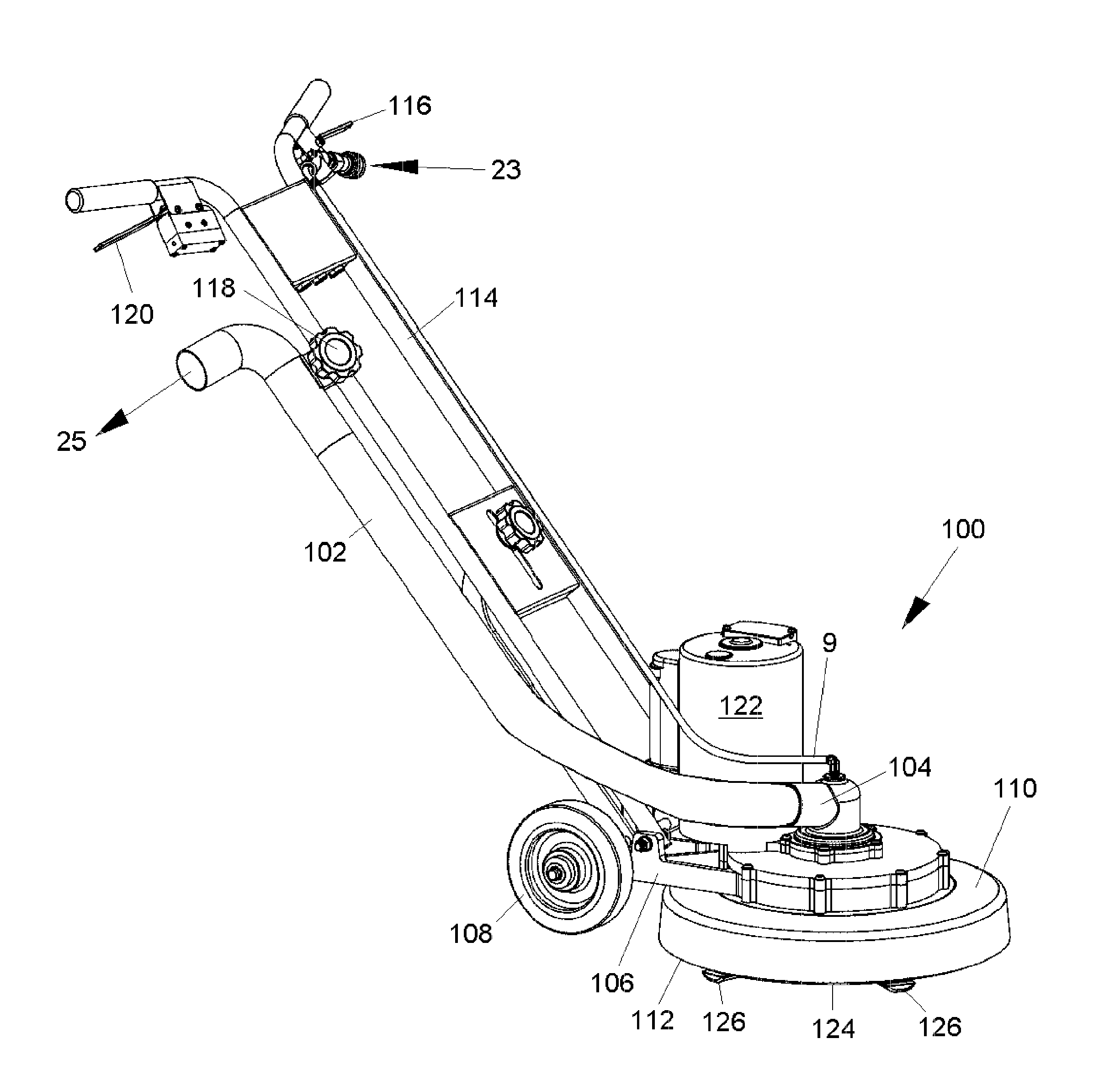 Rotary surface cleaning tool