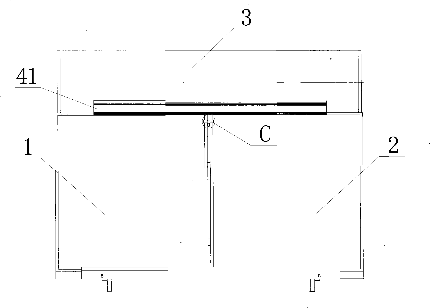 Improved flat-plate compact directly freeze-proof solar water heater