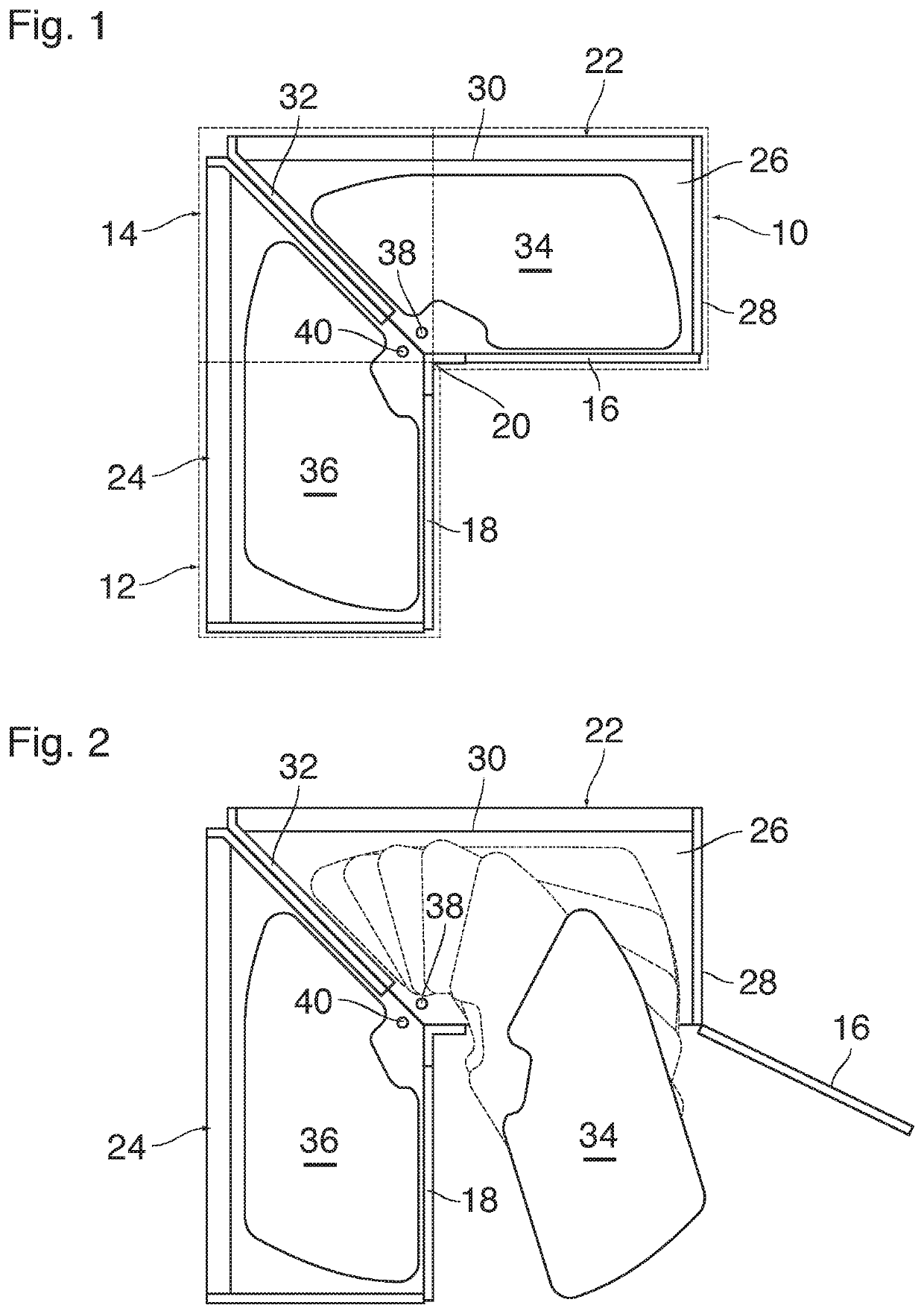 Corner-cabinet arrangement